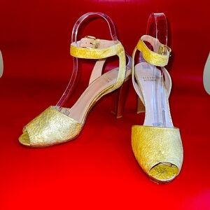 Stuart Weitzman Open Toe Slingback Heels in size 9.5